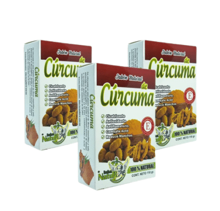 DOCENA DE JABON DE CUCURMA